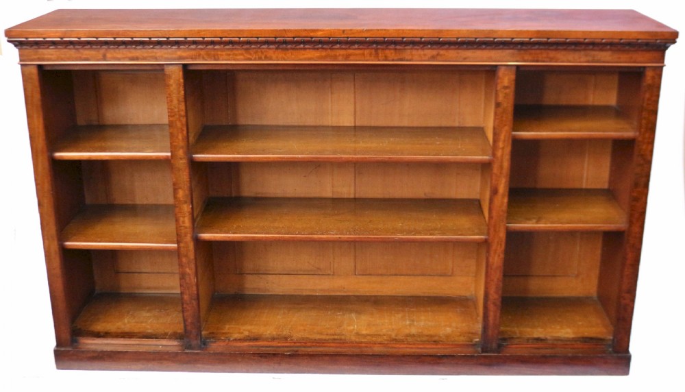 William 1V Mahogany 3 Section Dwarf Open Bookcase
