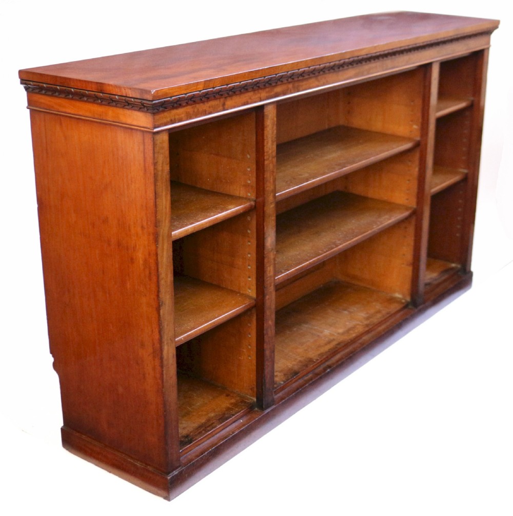 William 1V Mahogany 3 Section Dwarf Open Bookcase View II