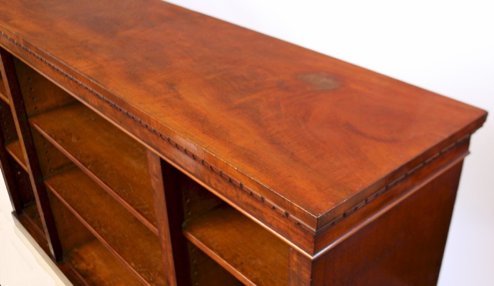 William 1V Mahogany 3 Section Dwarf Open Bookcase View V