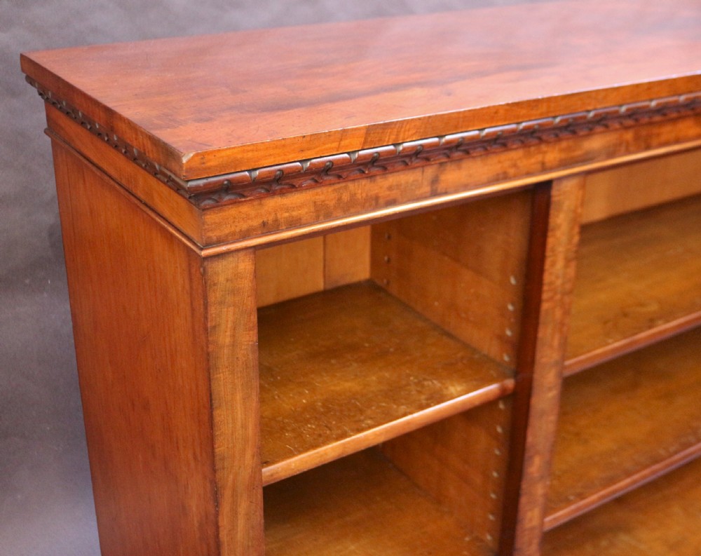 William 1V Mahogany 3 Section Dwarf Open Bookcase View VIII