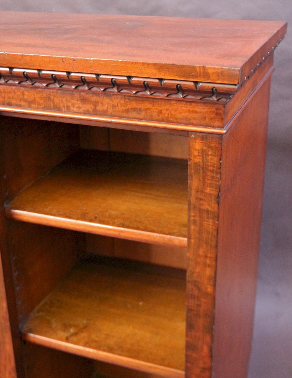 William 1V Mahogany 3 Section Dwarf Open Bookcase View X