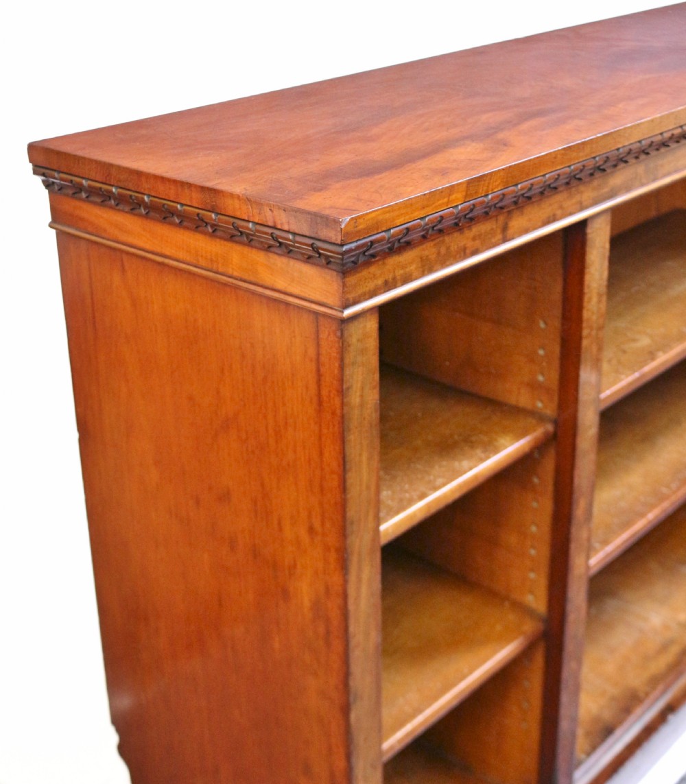 William 1V Mahogany 3 Section Dwarf Open Bookcase View XI