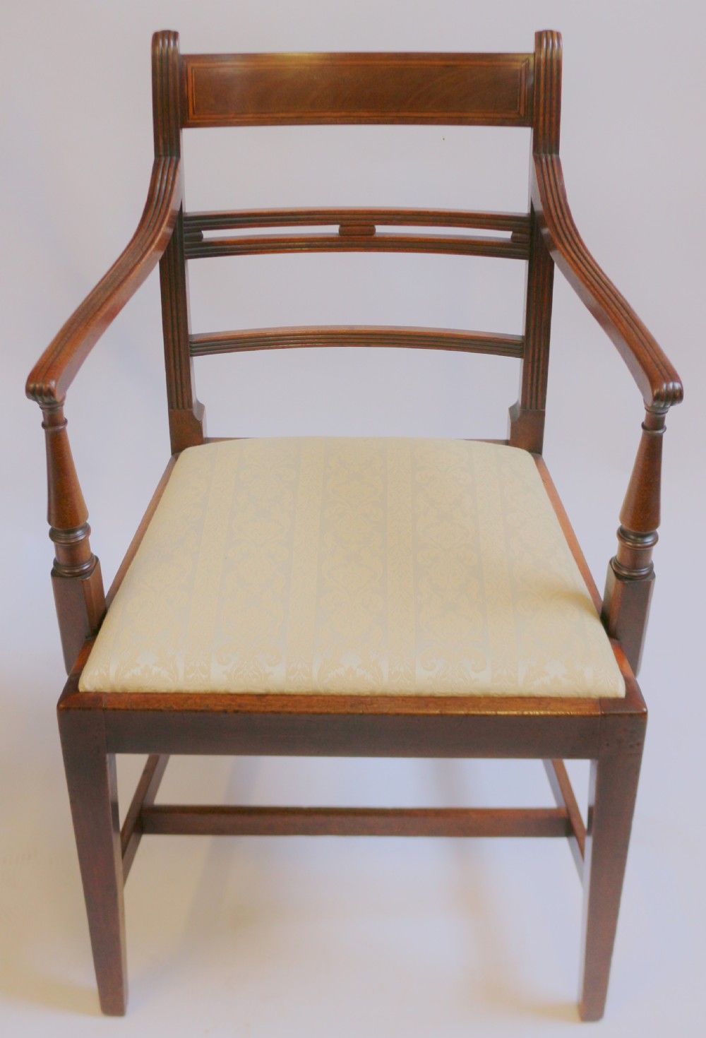 George 111 Mahogany Pair of Armchairs on Square Tapered Legs View V