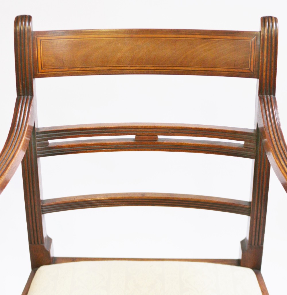 George 111 Mahogany Pair of Armchairs on Square Tapered Legs View VI
