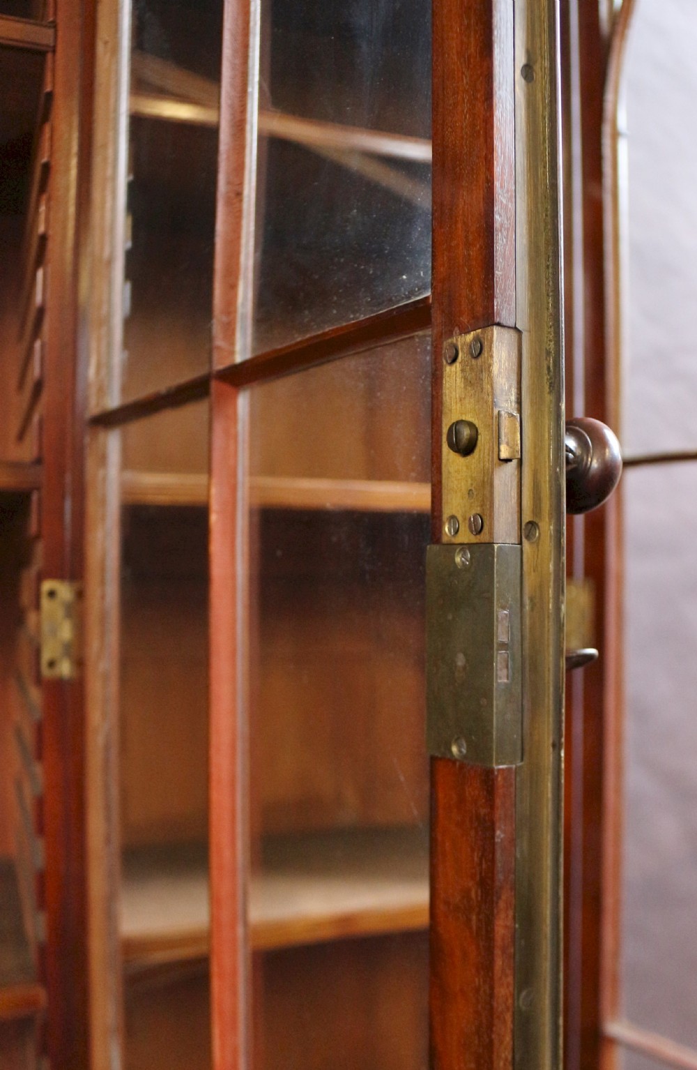 A Fine George 111 Mahogany 4 Door Breakfront Bookcase View VIII