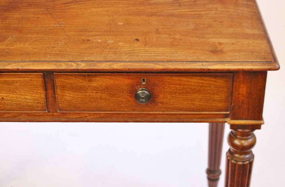 William 1V Mahogany 2 Drawer Side Table in the manner of Gillows View VI