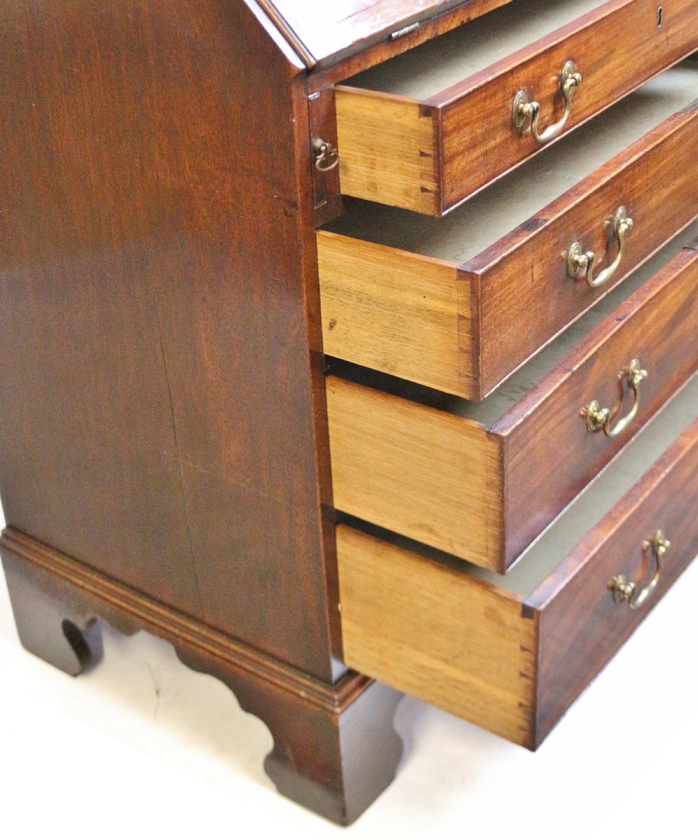 George 111 Mahogany 4 Drawer Bureau View VII