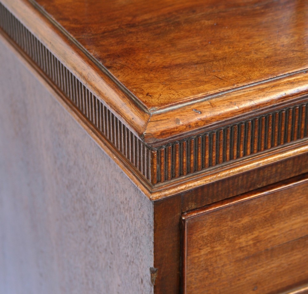 George III Mahogany Secretaire Bookcase on Chest Base View VIII