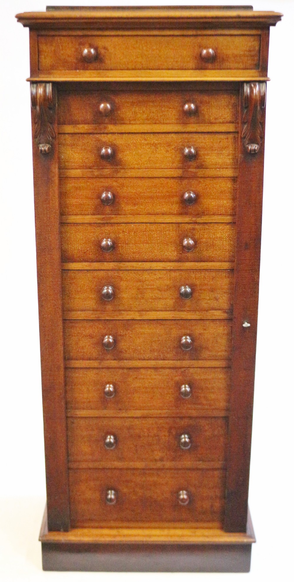 Victorian Mahogany 10 Drawer Wellington Chest