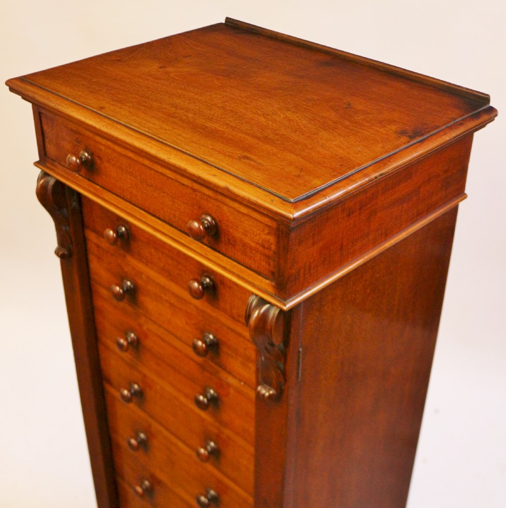Victorian Mahogany 10 Drawer Wellington Chest View VI