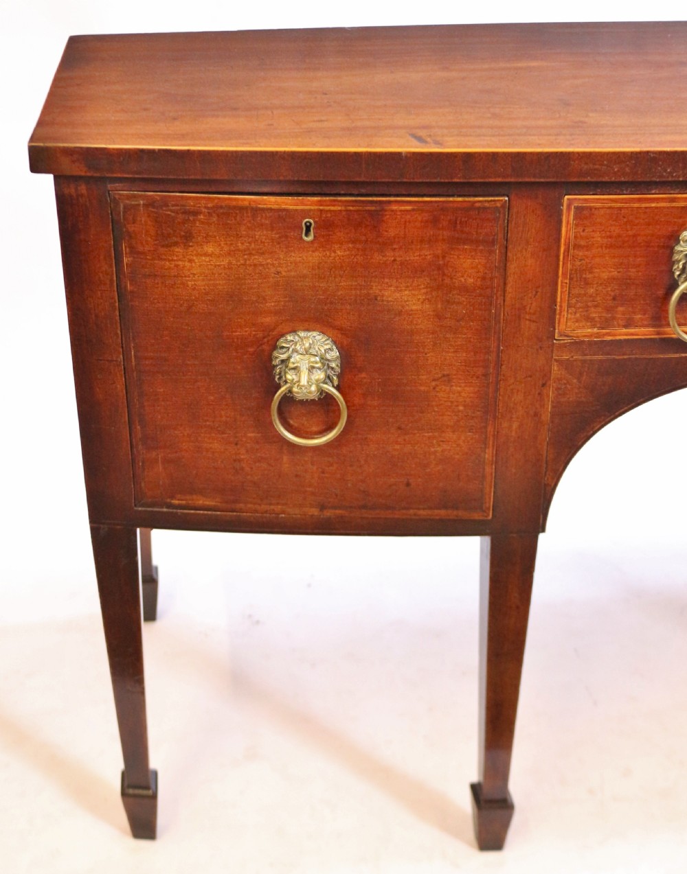 George 111 Mahogany Bowfront 6 Leg Sideboard View VI