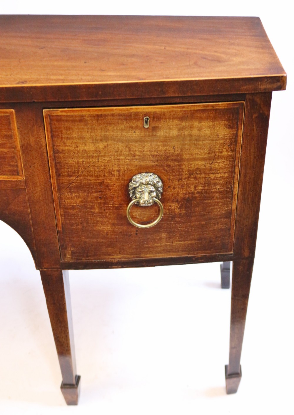 George 111 Mahogany Bowfront 6 Leg Sideboard View VIII