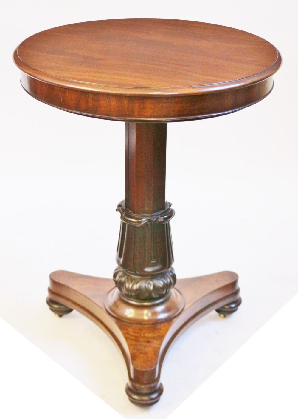 William 1V Mahogany Pedestal 3 Tier Collapsible Dumb Waiter View III
