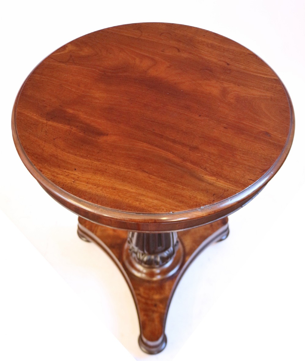 William 1V Mahogany Pedestal 3 Tier Collapsible Dumb Waiter View V