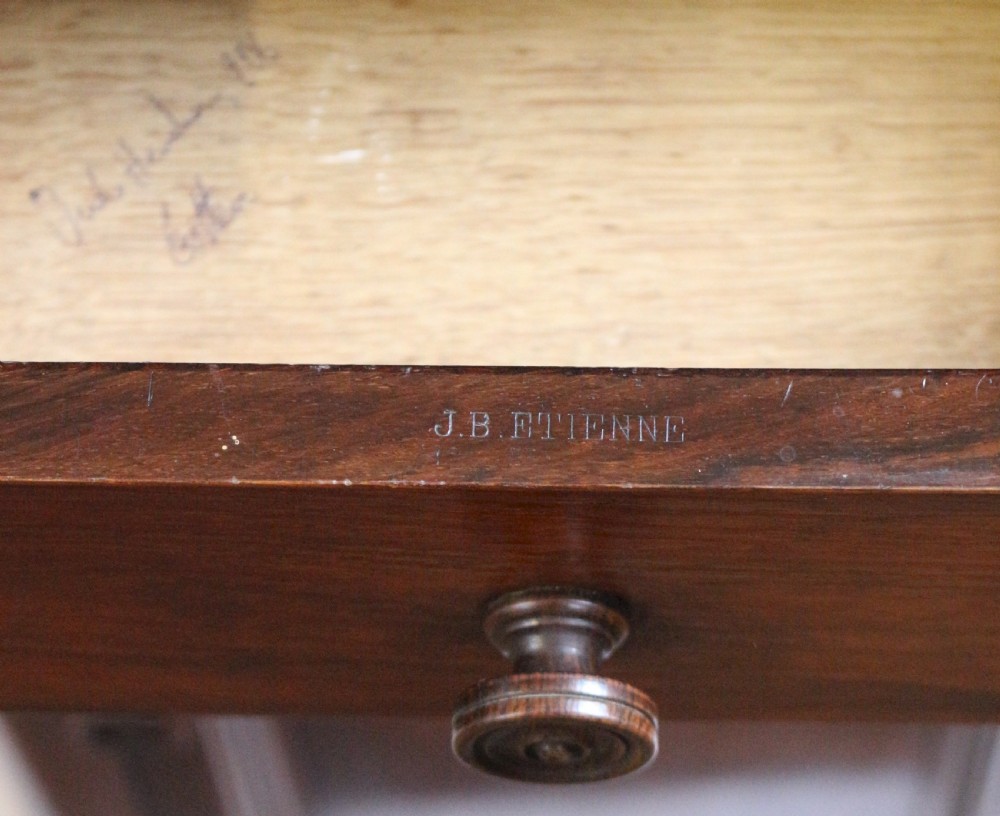 19C Pair of Rosewood Bedside Cupboards by J.B.Etienne View VI