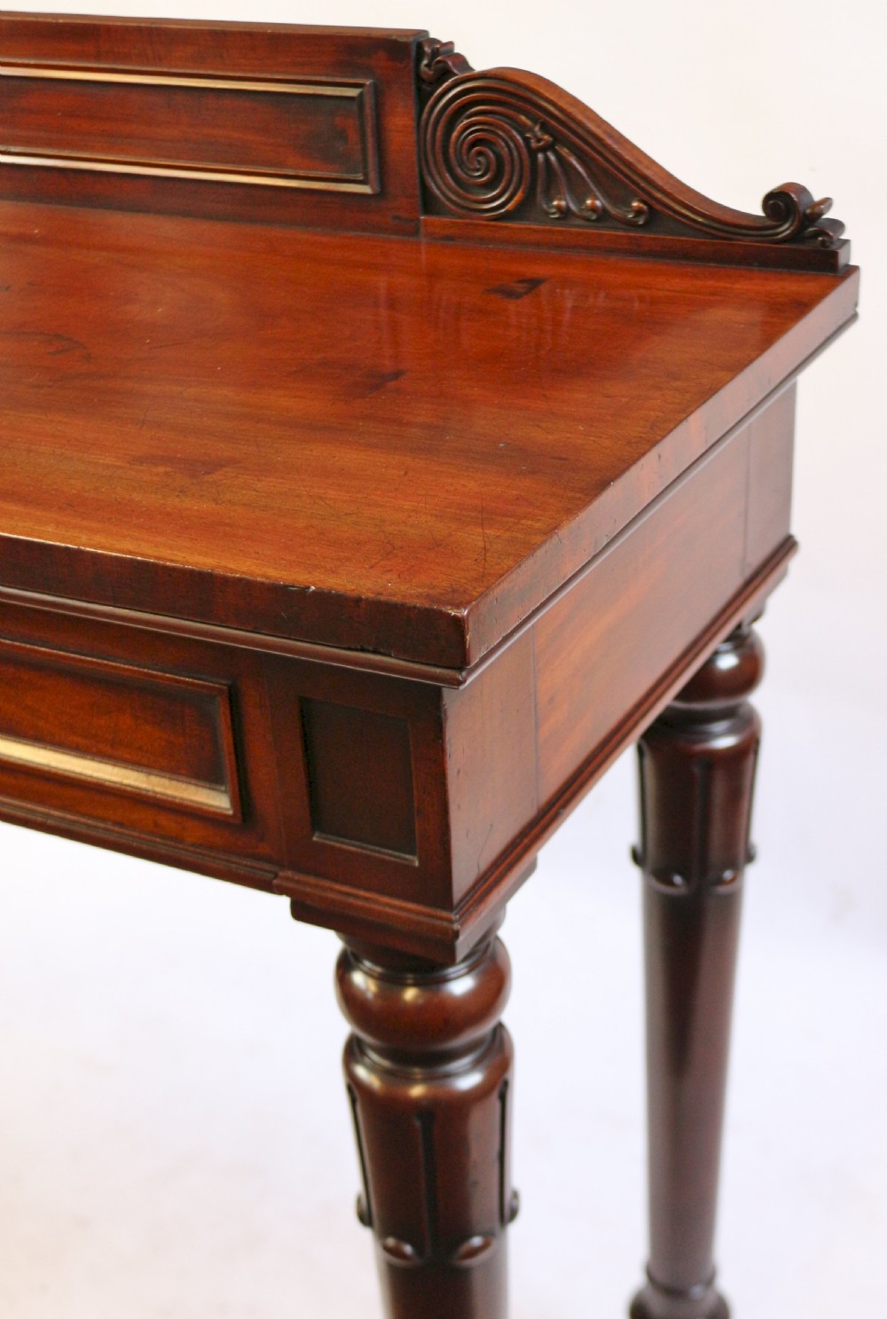 William 1V Mahogany 2 Drawer Hall Console Table by T.Willson View IX