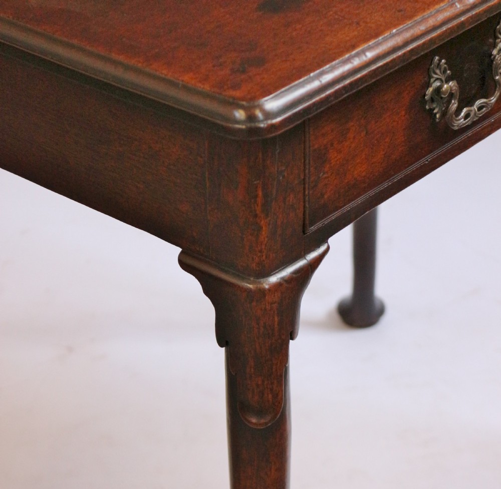 Early George 111 Mahogany 1 Drawer Side Table View VI