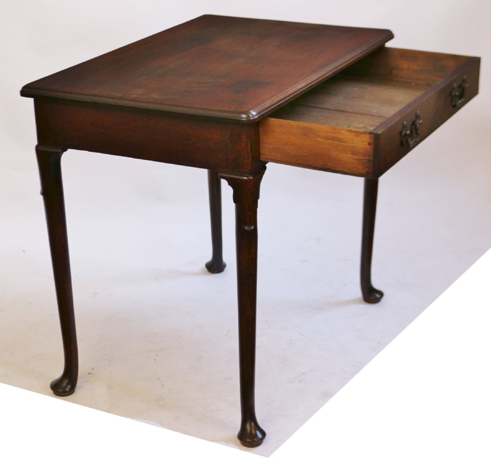 Early George 111 Mahogany 1 Drawer Side Table View VII