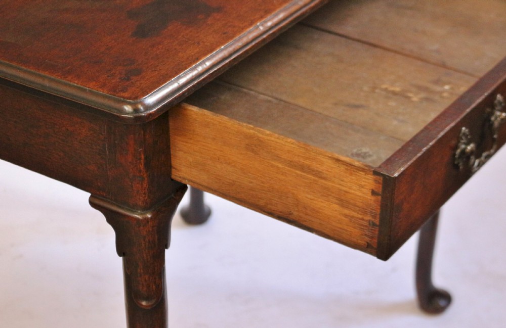 Early George 111 Mahogany 1 Drawer Side Table View VIII
