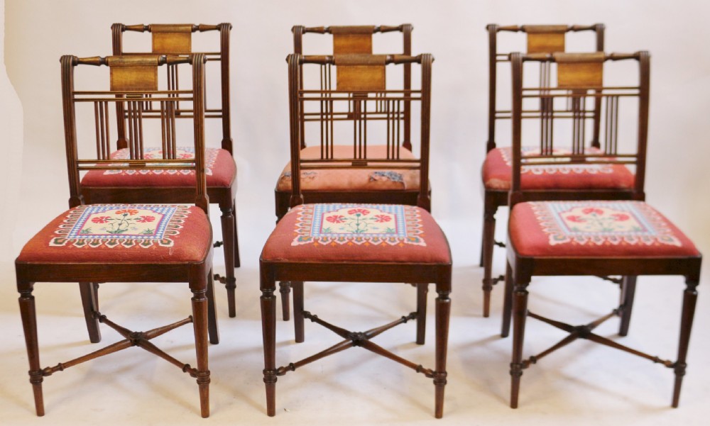 George 111 Mahogany Set of 6 Dining Chairs