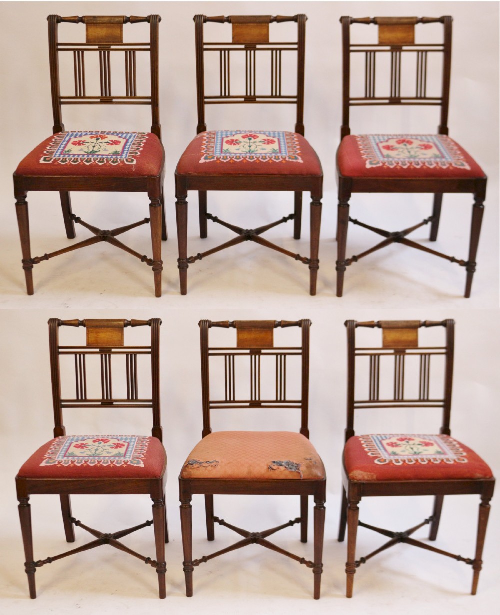 George 111 Mahogany Set of 6 Dining Chairs View II