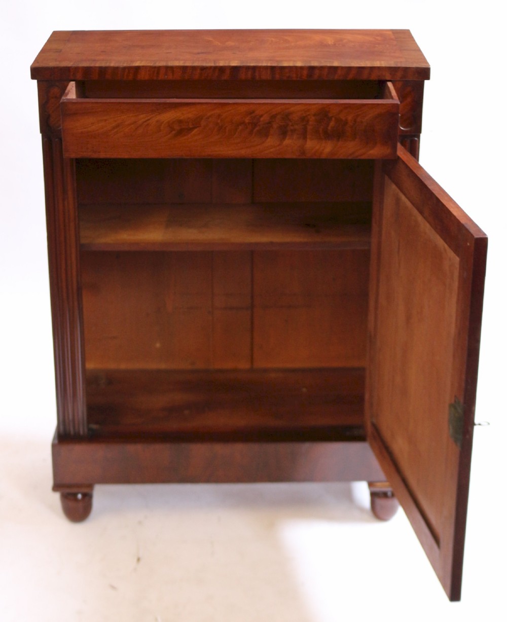 George IV Flared Mahogany Single Door Side Cupboard View II