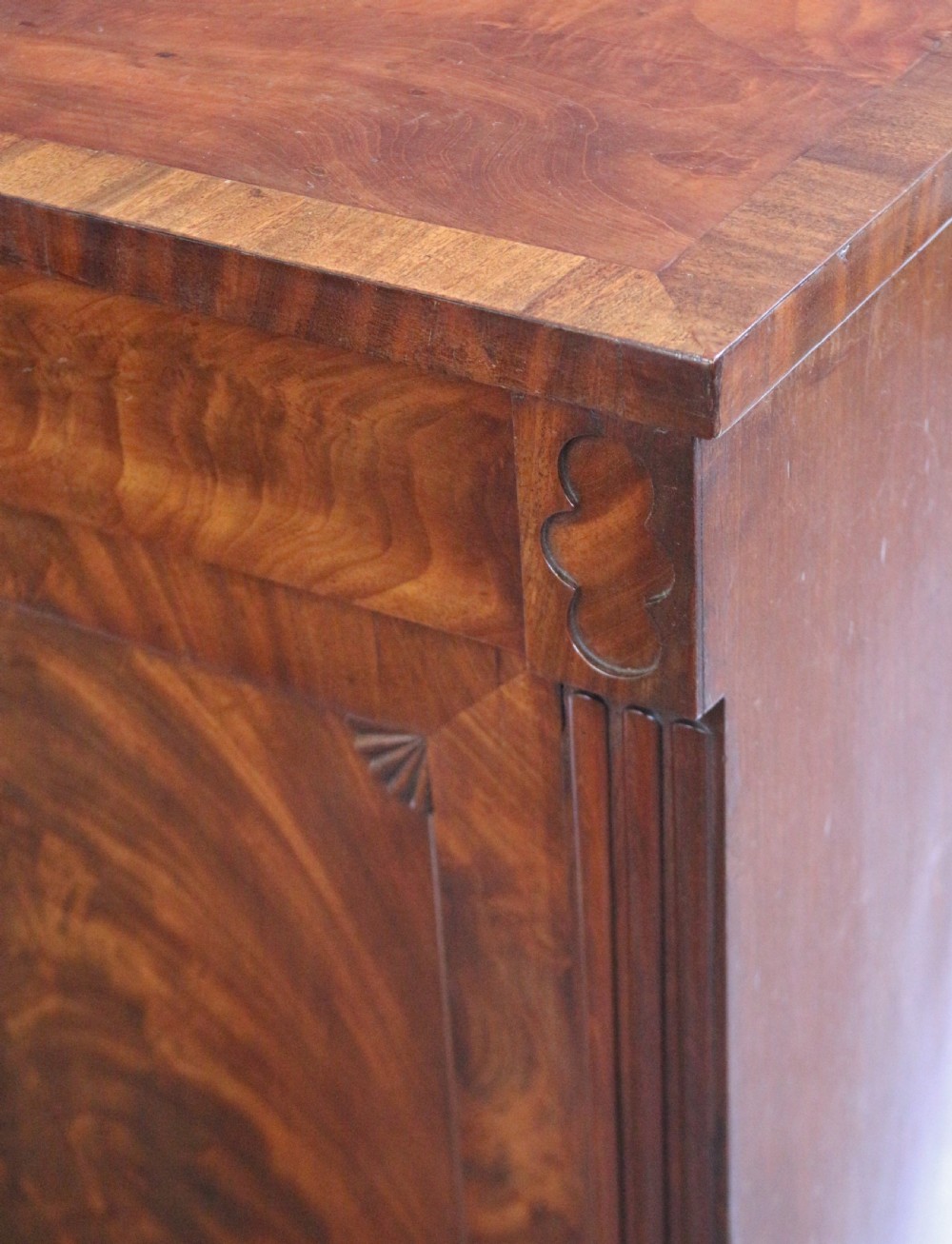 George IV Flared Mahogany Single Door Side Cupboard View IX
