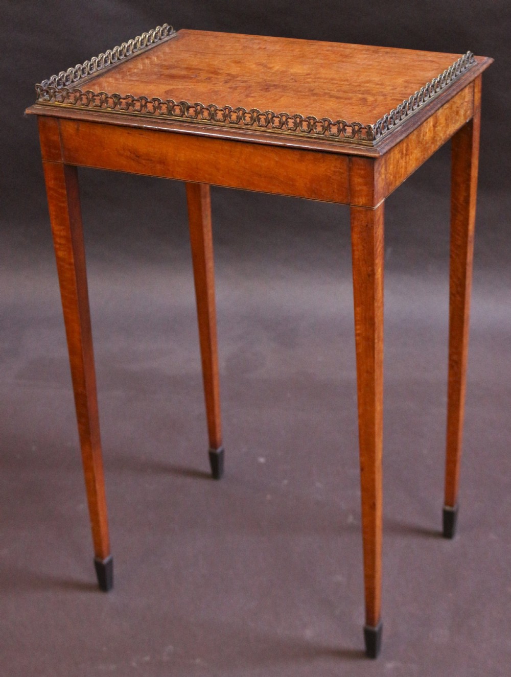 19C Satinwood Lamp Table with Slide View V