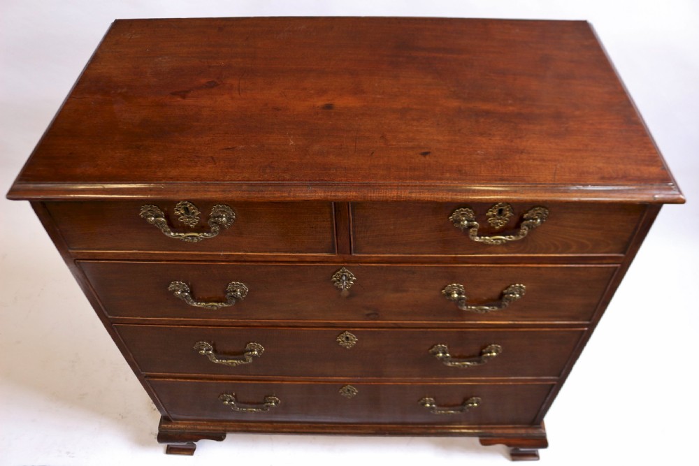 Fine George 111 Mahogany 5 Drawer Chest  View V