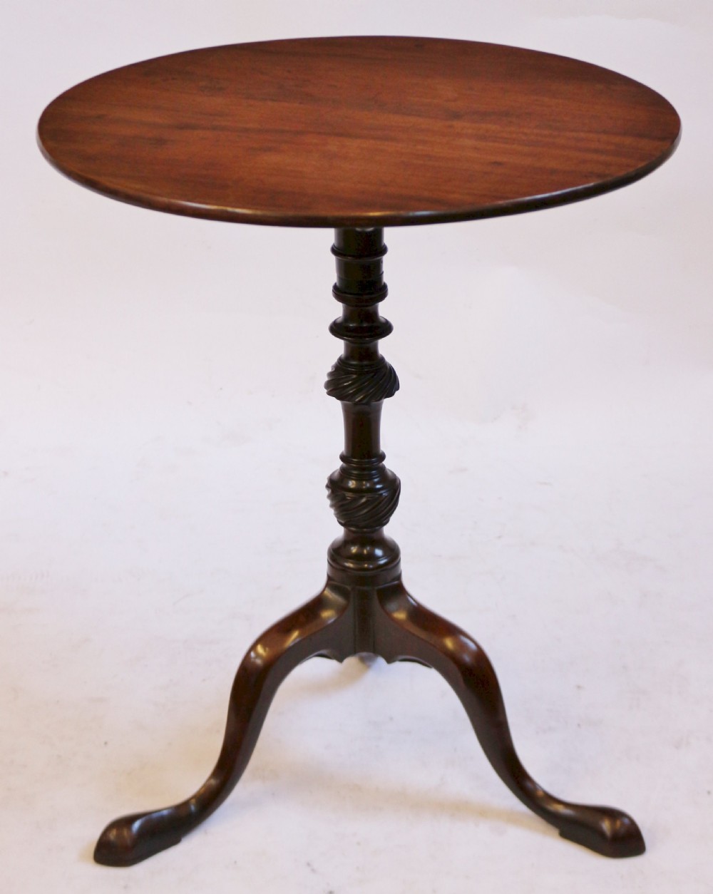 George 111 Mahogany Circular Tilt Top Tripod Wine Table View II