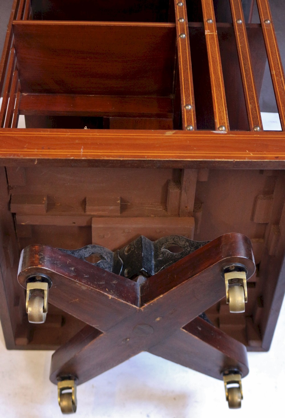 Edwardian Inlaid Mahogany Revolving Bookcase by Maple & Co View VIII
