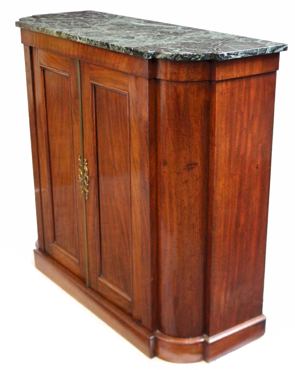 George 1V Mahogany 2 Door Shaped Side Cabinet View II