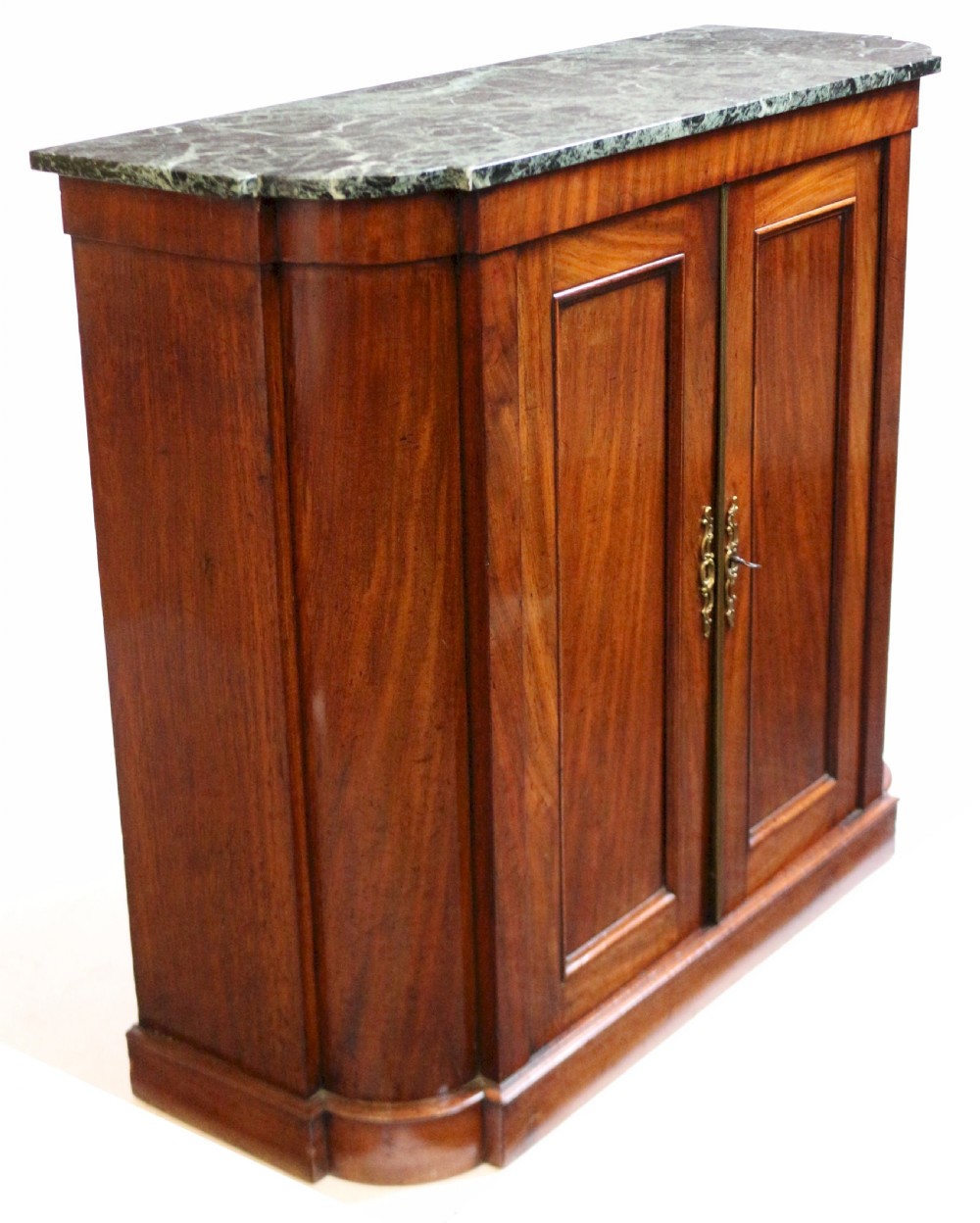 George 1V Mahogany 2 Door Shaped Side Cabinet View III