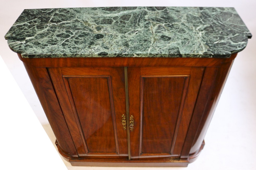 George 1V Mahogany 2 Door Shaped Side Cabinet View V