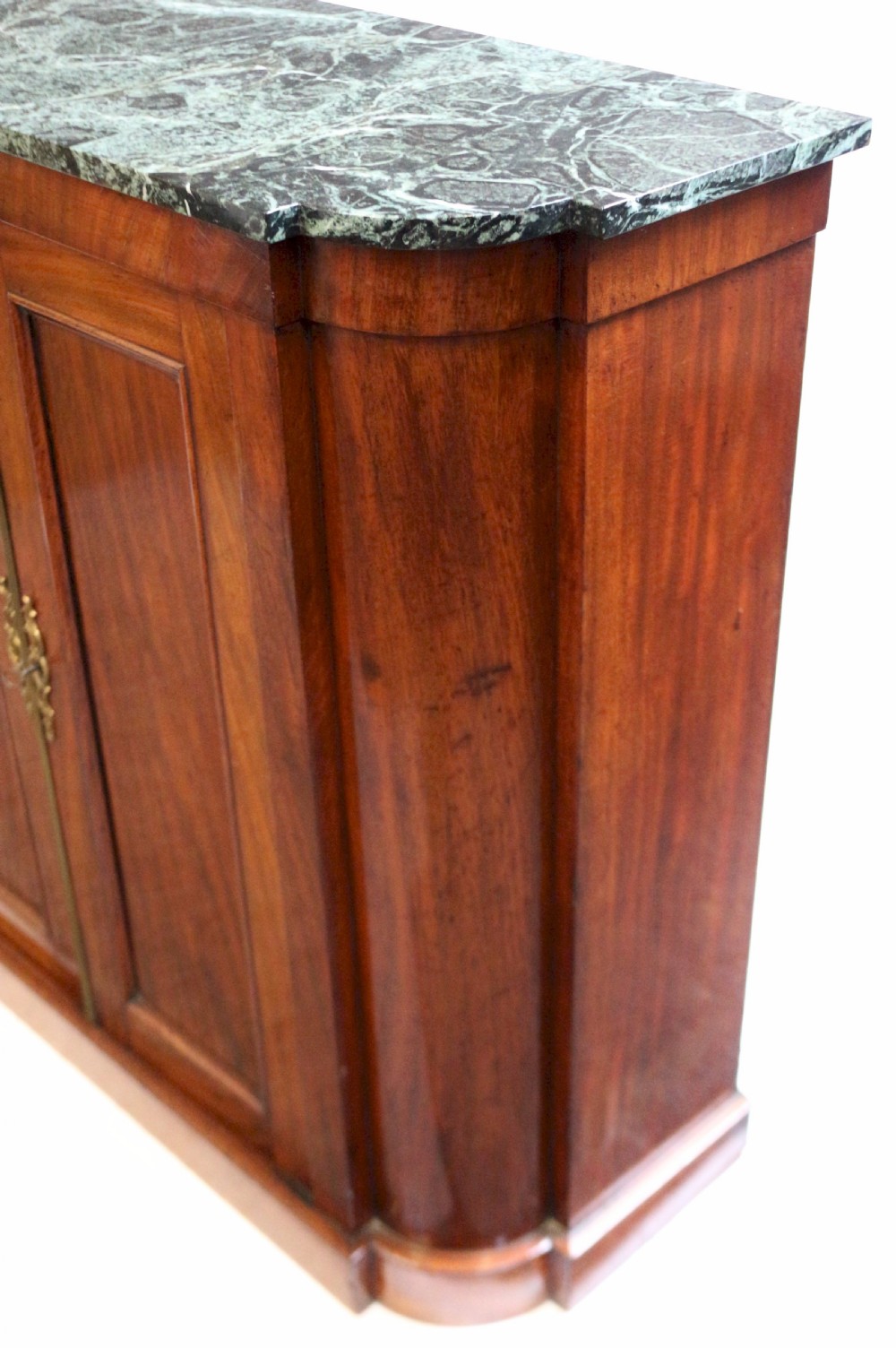 George 1V Mahogany 2 Door Shaped Side Cabinet View VI