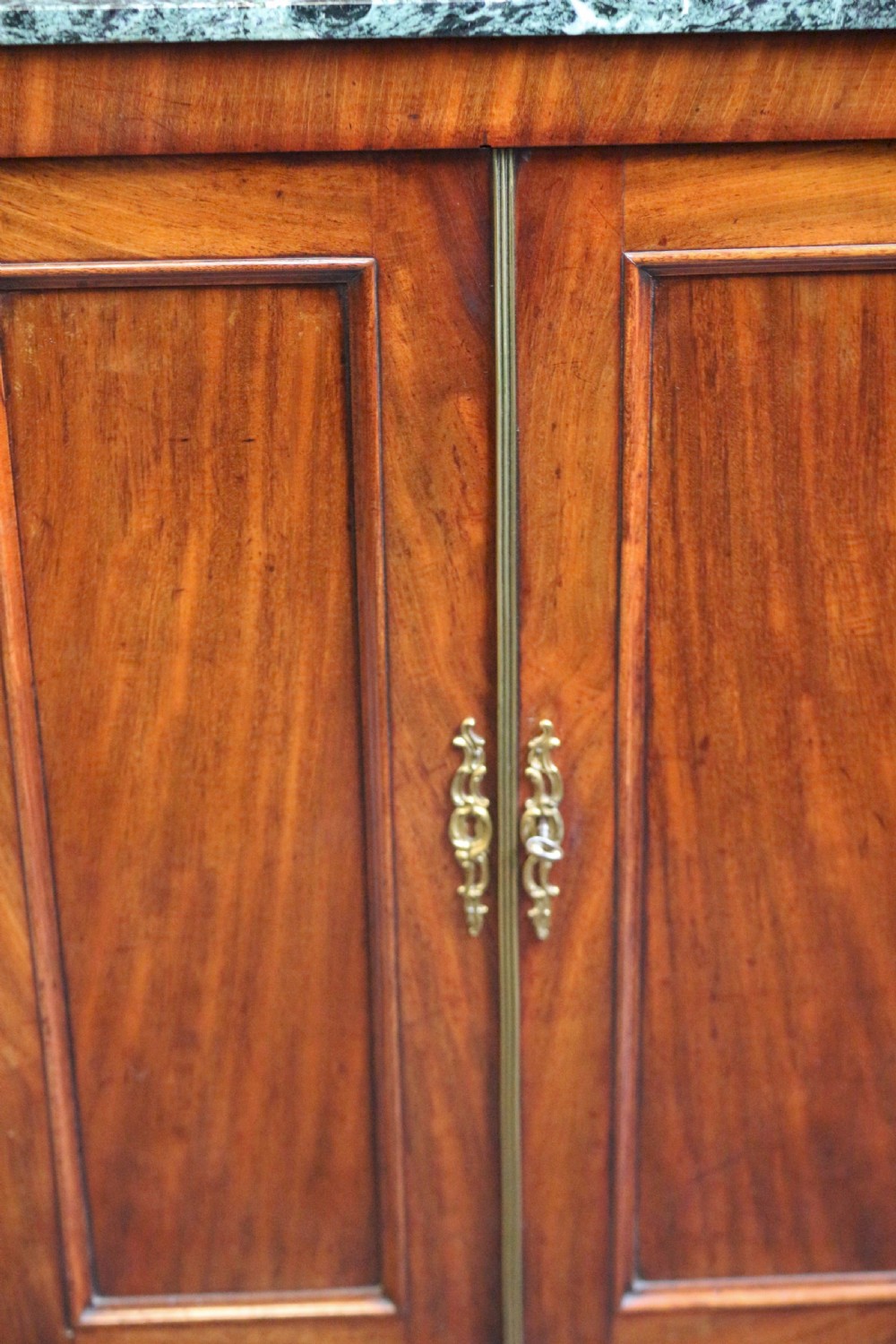 George 1V Mahogany 2 Door Shaped Side Cabinet View VII