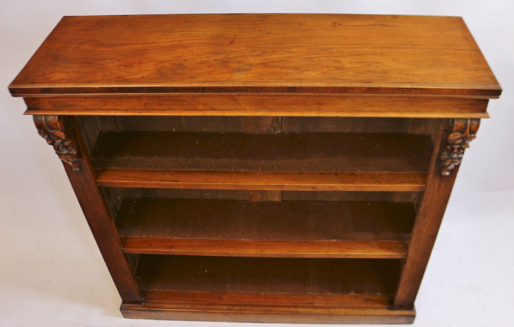 Victorian Walnut Open Bookcase View V