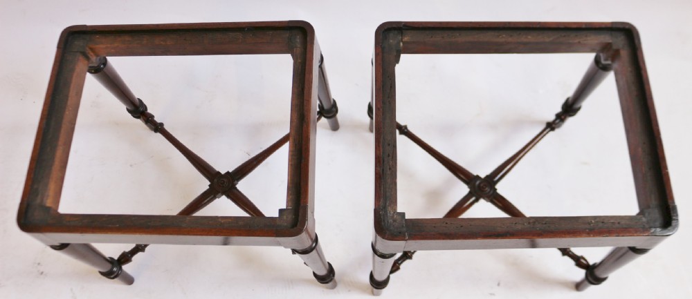 George 111 Fine Pair of 'Hepplewhite' Mahogany Stools View V