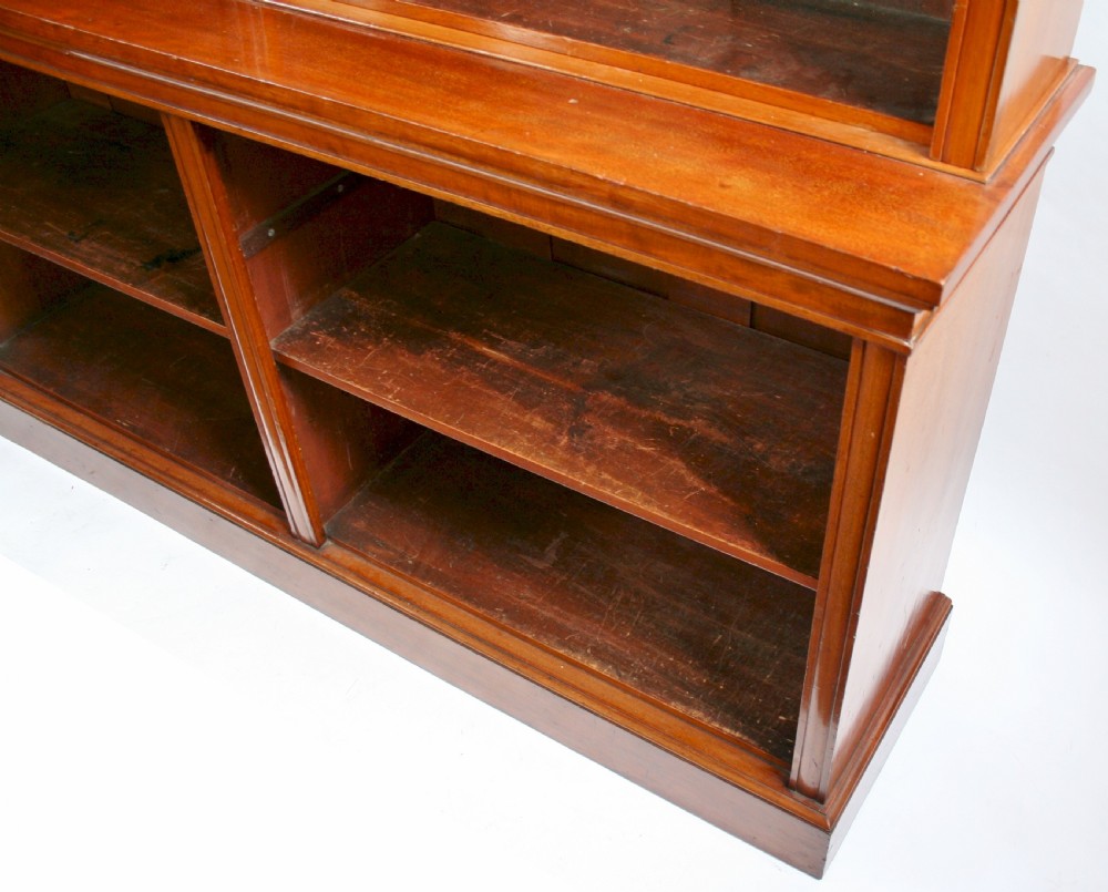Victorian Mahogany 2 Tier Open Bookcase View IV