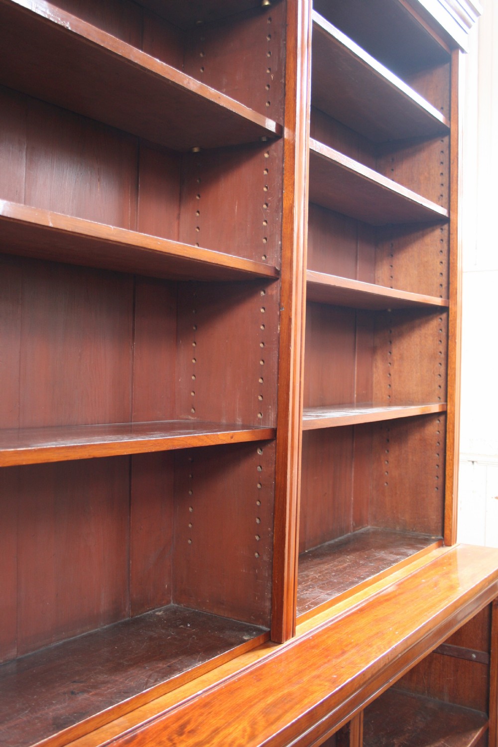 Victorian Mahogany 2 Tier Open Bookcase View VI