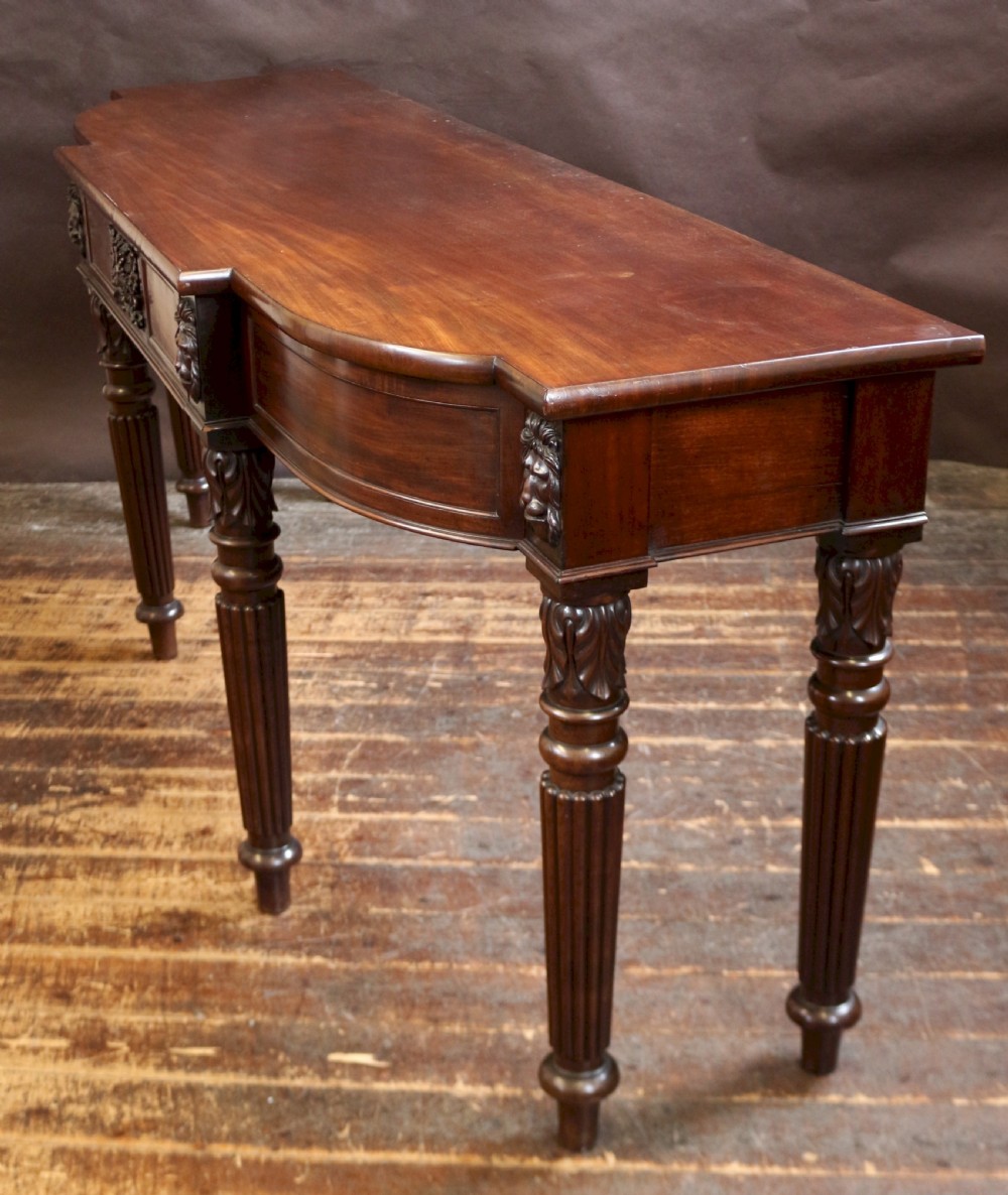 George 1V Mahogany Breakfront Bow End 3 Drawer Serving Table View III