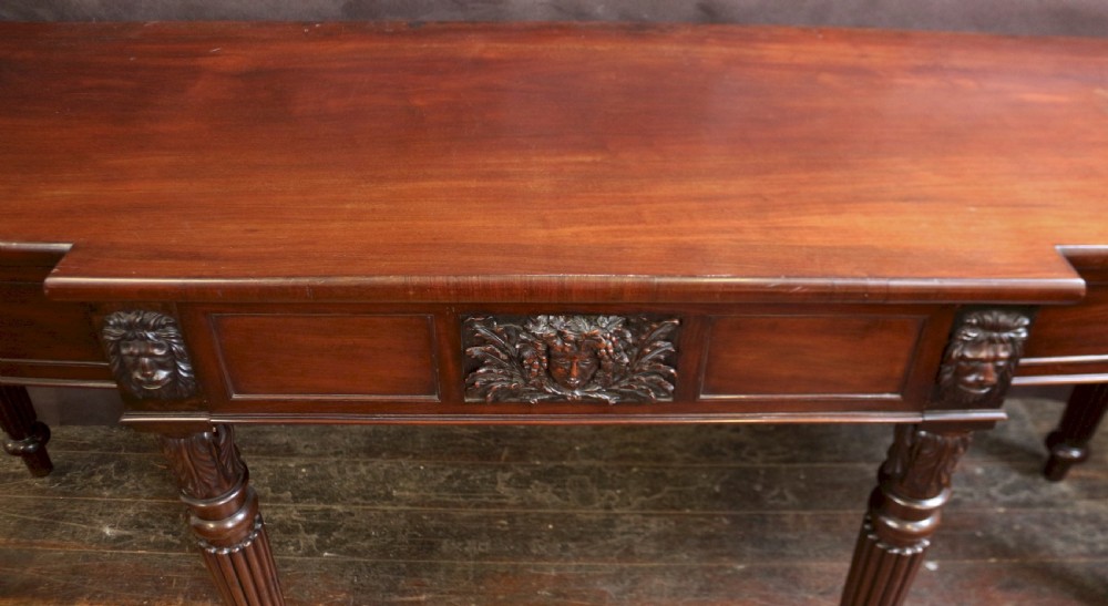 George 1V Mahogany Breakfront Bow End 3 Drawer Serving Table View XIII