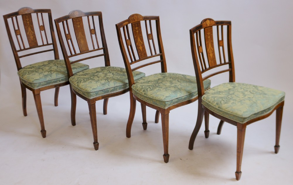 Edwardian Inlaid Rosewood 7 Piece Parlour Suite View VI