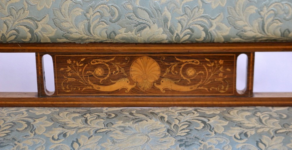 Edwardian Inlaid Rosewood 7 Piece Parlour Suite View XIX