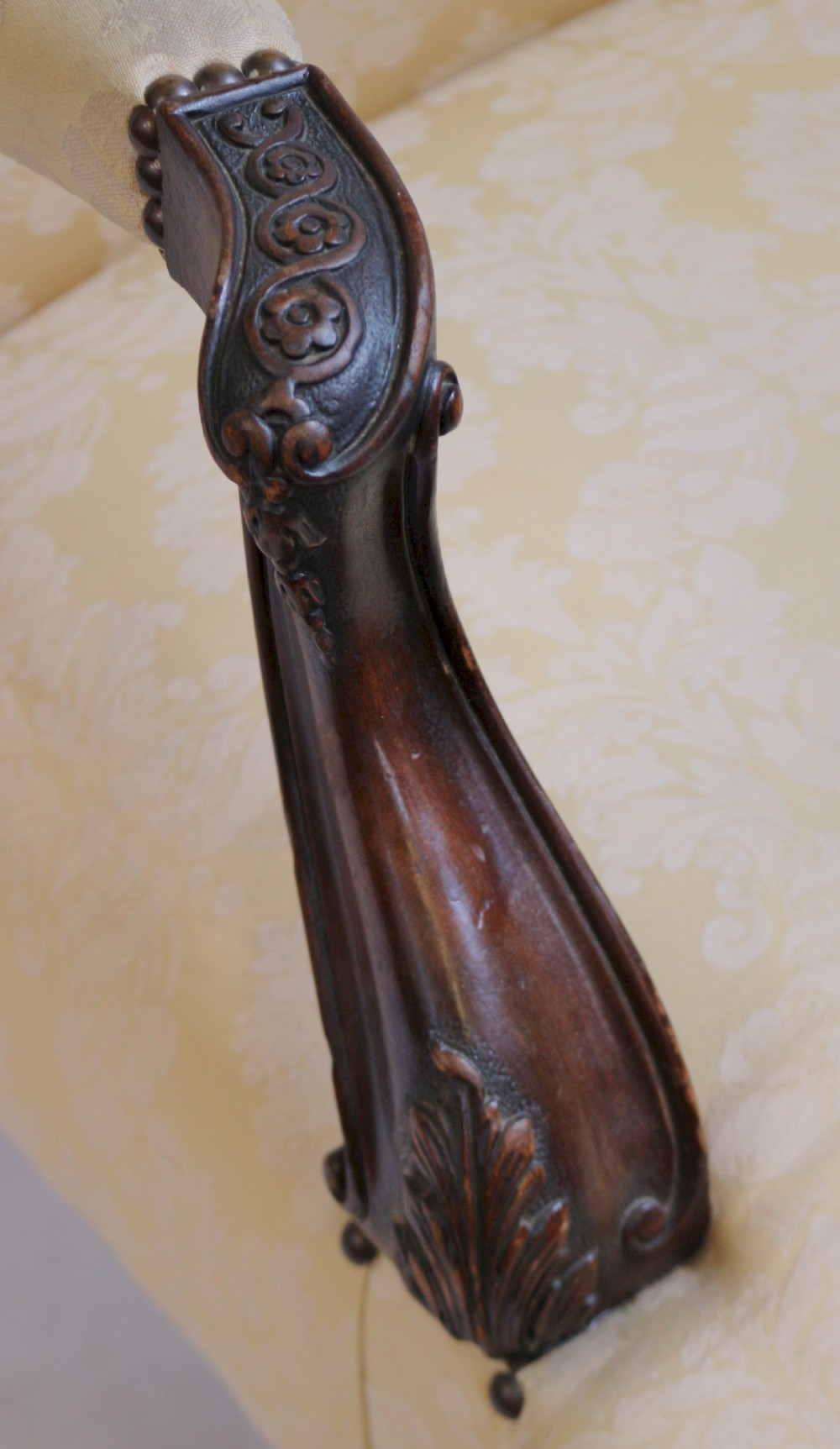 Early 20C Mahogany 'George 111' Style Open Armchair View VII