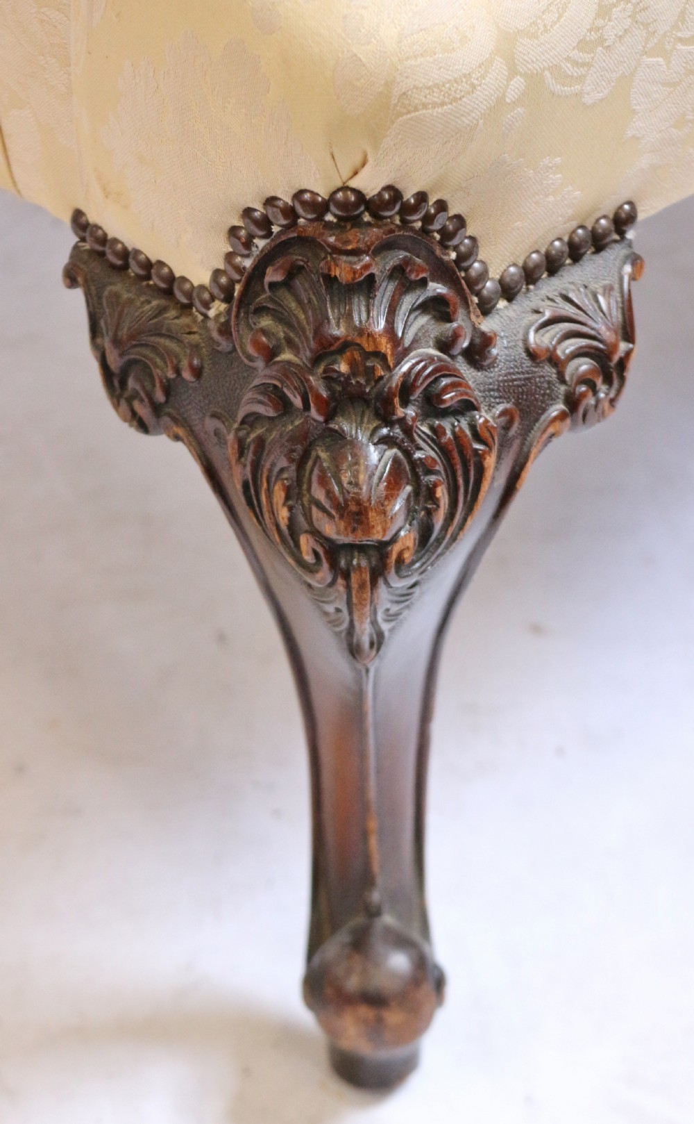 Early 20C Mahogany 'George 111' Style Open Armchair View IX