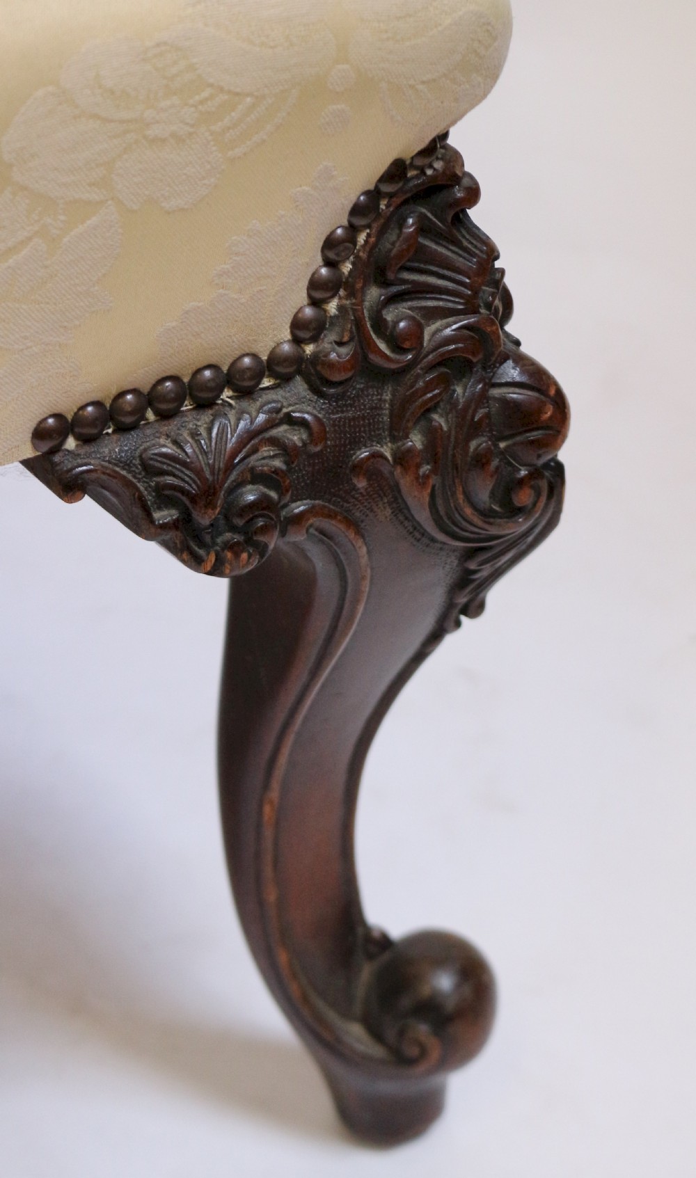 Early 20C Mahogany 'George 111' Style Open Armchair View X