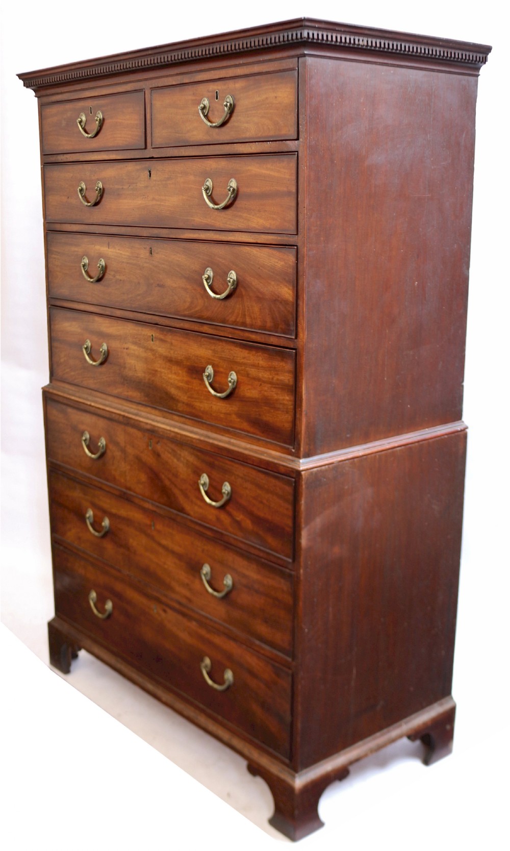 George 111 Mahogany Chest on Chest Tallboy View II