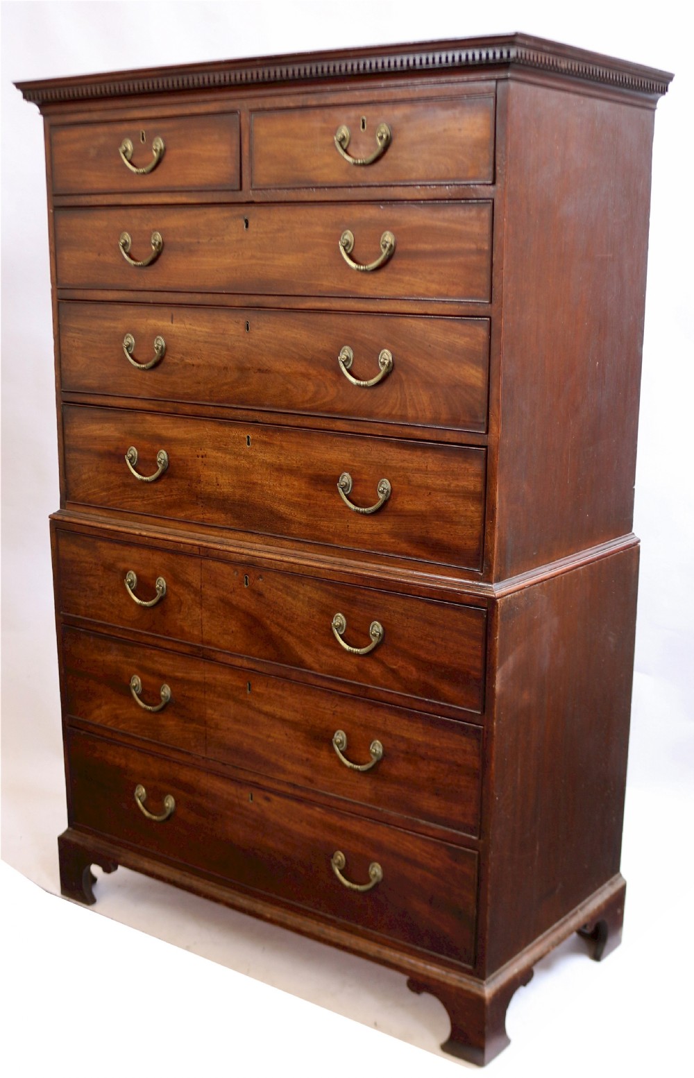 George 111 Mahogany Chest on Chest Tallboy View III