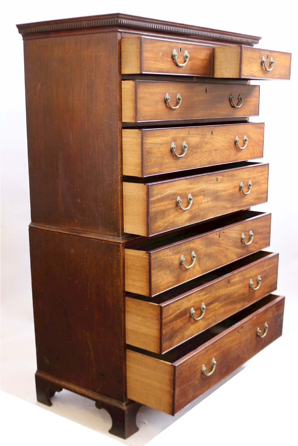 George 111 Mahogany Chest on Chest Tallboy View IV